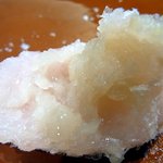 桂新堂本店 お食事処 百福庵 - 断面です。