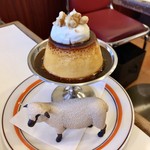 チーズ喫茶 吾輩は山羊である - カスタード・プリン（レッドチェダー）