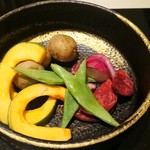 焼肉 喰心 - 本日のお野菜  蒸し焼き野菜