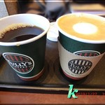 タリーズコーヒー - 本日の珈琲・フレンチロースト＆カフェラテ