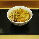 いろり庵きらく - ｢かき揚げうどん｣です｡