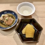 日本橋蛎殻町 すぎた - あん肝 数の子 新政＂火の鳥＂