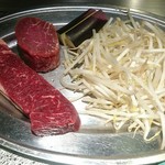 TEPPAN DINING KAMIYA - お肉と野菜です。