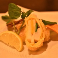 ◆揚げ物・・・大根からすみ湯葉包揚げ 