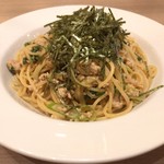 俺蔵 - 日替わりPasta Lunch ¥1,000
                                鶏そぼろと九条ネギの和風スパゲティ