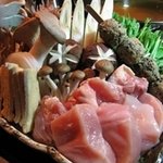 雷門 き介 - きのこと銘柄鶏の醤油鍋