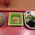 祇園 大渡 - 3種類のご飯のお供