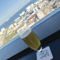 鉄板焼レストラン八景 - ランチビール¥594(税込)