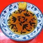 新ちゃん - ぎょうざのタレ　辣油では無く辛子で