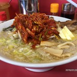 らーめん処麺道蘭 - こんもり盛られた、辛ネギ￥170。これが悲劇になるとは思わなかった。