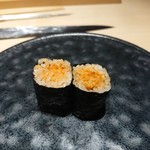 鮨 唐島 - バフンウニの海苔巻き