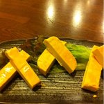 炭火焼鳥ていじ - クリームチーズのみそ漬け500円