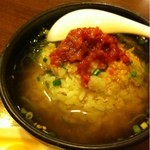 炭火焼鳥ていじ - チャンジャ茶漬け 600円