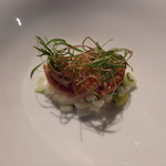 モトイ - 鶉のグリエと九条葱のリゾット