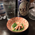 Izakaya Yaki Tori Hide - 芋炭酸割り、お通し