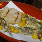 かたつむり - 里芋、もろこ、銀杏 天ぷら