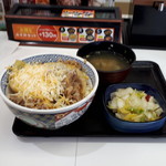 Yoshinoya - 牛丼並＋チーズトッピング＋Bセット