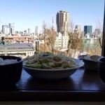 有栖川食堂 - 肉野菜炒め(800円)と景観