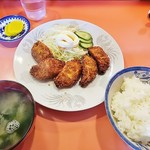 ぎょうざの店 パンダ - フライド餃子定食（並）