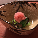 御料理 寺沢 - 海鼠に葉山葵におろし酢