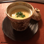 御料理 寺沢 - 河豚の焼白子の玉締め