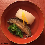 御料理 寺沢 - 鮑と聖護院かぶらの椀