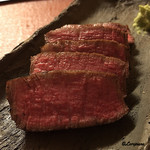 御料理 寺沢 - 北上牛のヘレ肉の備長炭焼