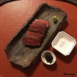 御料理 寺沢 - 北上牛のヘレ肉の備長炭焼