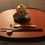 御料理 寺沢 - 河豚の焼白子の玉締め