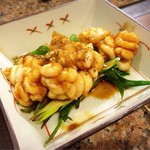 なな治 - 鱈白子と九条ネギステーキ