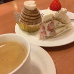 Fujiya Resutoran - いちごショートケーキ
                        贅沢モンブラン