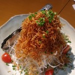 男魚魚 - 大根とジャガイモのパリパリサラダ(確かそんな感じの名前)