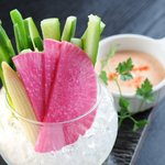 彩空 - 野菜スティック　メンタイソース