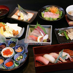 Sushi Maru Ya - きわみコース　3500円　（飲み放題付5000円）