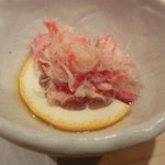 Sushi Tochinoki - 先付け：カニの酢の物