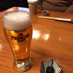 Meigetsu Antanakaya - 連れは寒くても冷たいビールが好き  あっでっぷりとしたお腹が写ってるじゃないのさ！  やられた！