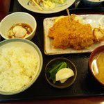 フライ２点盛（アジ・帆立）