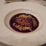 OGINO organic Restaurant - フォアグラのソテー　アナゴのリゾット添え(2300円)