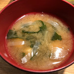 立天○ - サービス味噌汁