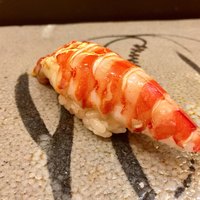 すし家 一柳 - 12. 車海老 茹で方が弱いせいか、若干臭みが残る