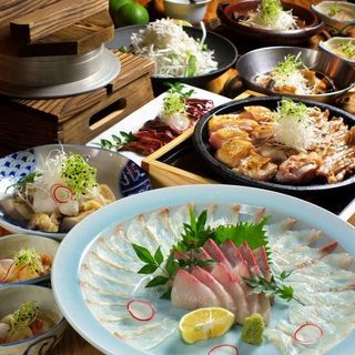 当店の二大名物「冠地どり」と「かぼす平目」を召し上がれ！！