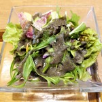 自然派中華 クイジン - こだわりランチ 自家製ドレッシングのサラダ　黒胡麻､蕪のドレッシング