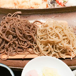 手打蕎麦 まるやま - 田舎セイロとせいろの２色