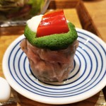 自然派中華 クイジン - 豚足と二種高菜のコラーゲン煮込みそばセット  点心　クリスマス焼売