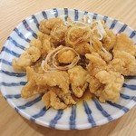 立呑み晩杯屋 - 鶏皮ポン酢   150円