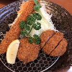 旨いとんかつ 海老フライ 文治郎 - 文治郎ランチ