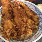 ほたて - 海老天丼アップ