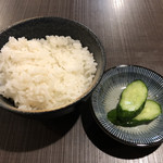 中華そば おさみ - 白ご飯（１５０円） 上質で お米のまろやかさを感じさせます