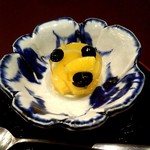 天婦羅処 京林泉 - みかんと黒豆のデザート