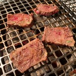 Shichirinyaki Sansaro - ハラミ塩（オーストラリア産）焼く！